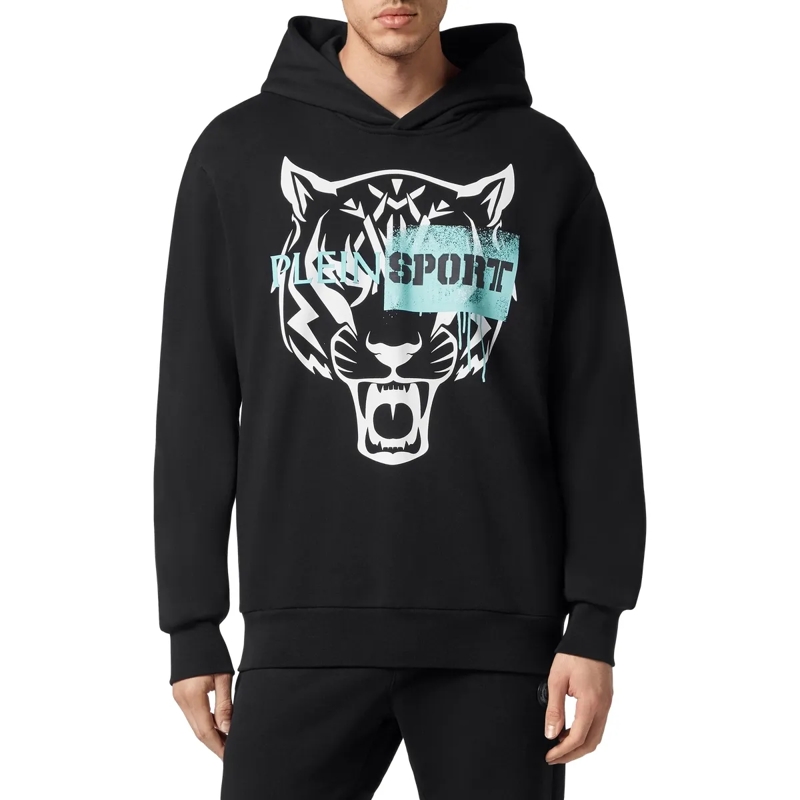 Plein Sport Top Hoodie Tiger schwarz(Image 3)