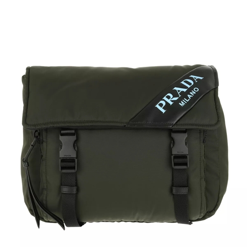 Prada Belt Bag Nylon/Leather Darkgreen Messenger Bag