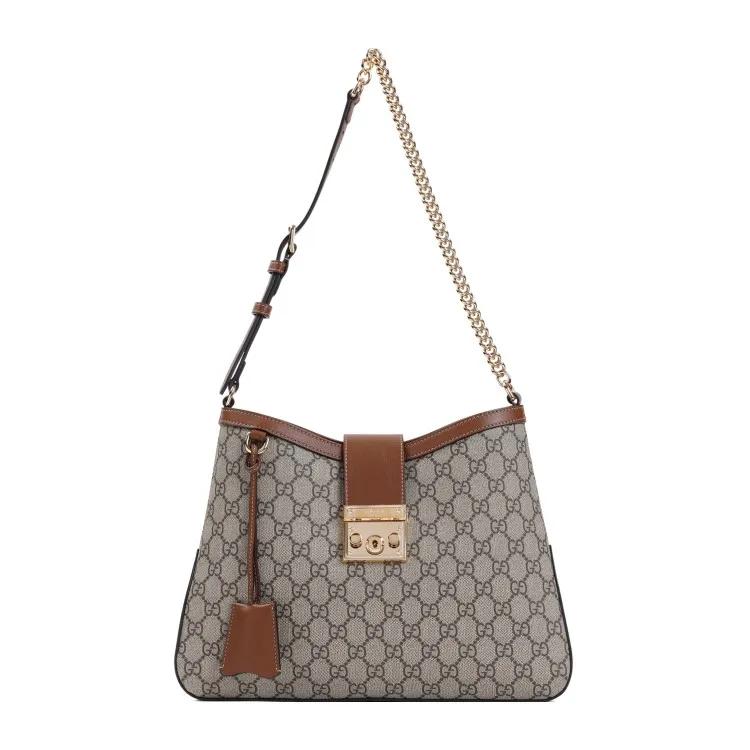 Gucci Shopper - Padlock Gg Medium Shoulder Bag - Gr. unisize - in Grau - für Damen