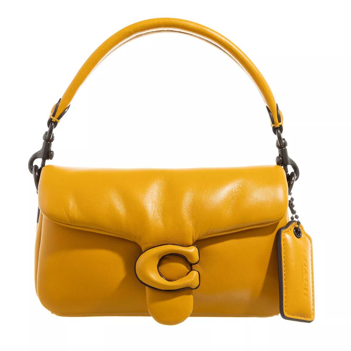 Coach Tabby Shoulder Bag Pillow 18 Yellow Gold Crossbody Bag