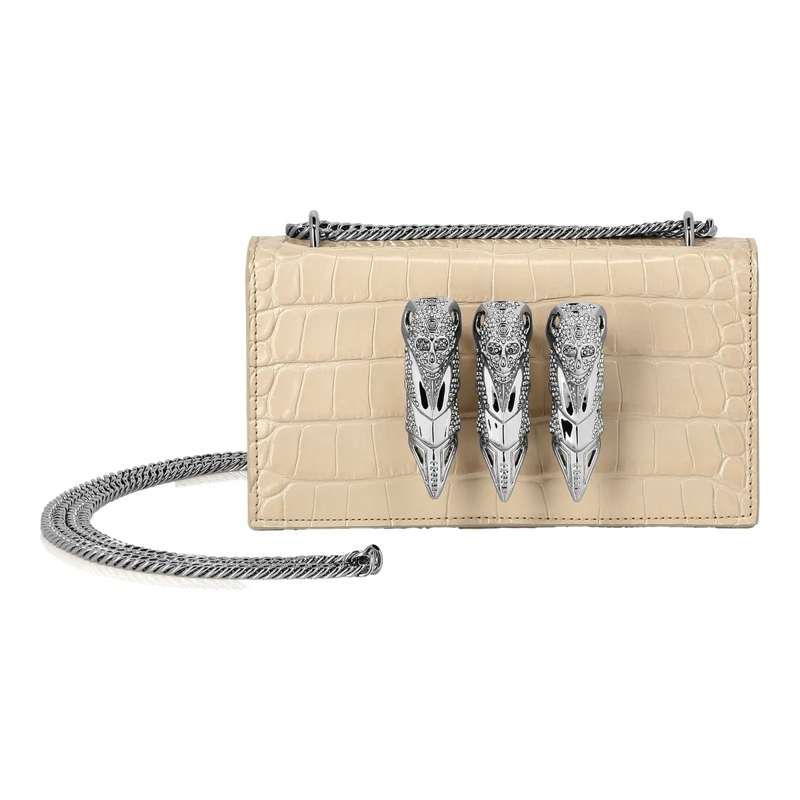 Philipp Plein Clutch Kupplung Claw Clutch beige