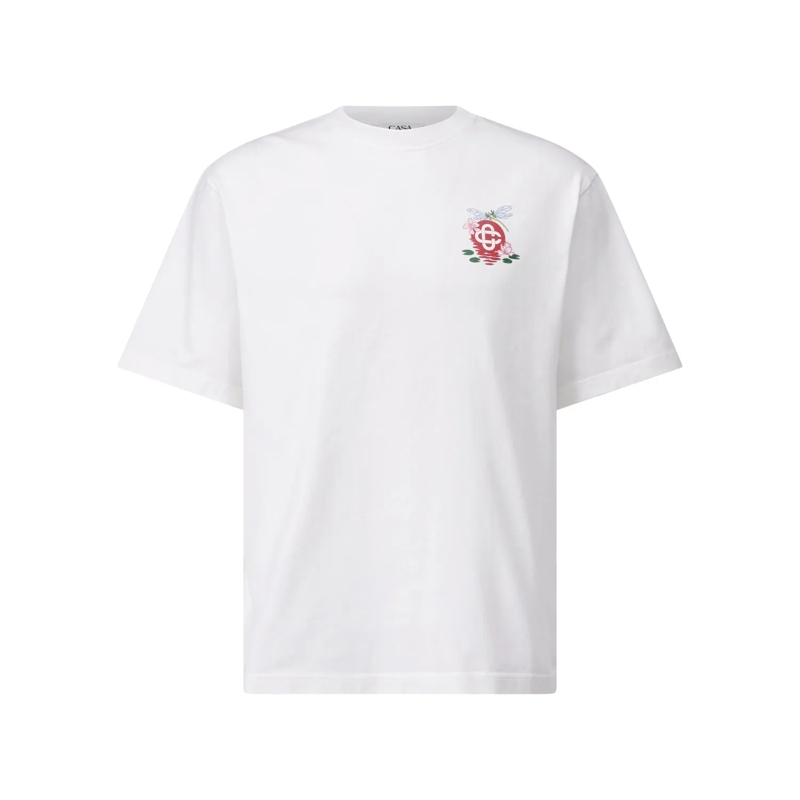 Casablanca Hemd T-Shirt mit Logo Weiß