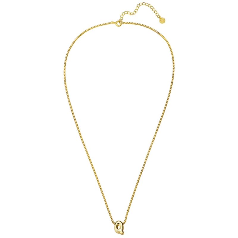 Glanzstücke München Mittellange Halskette Sterling Silber Halskette Buchstabe Q gold(Image 2)