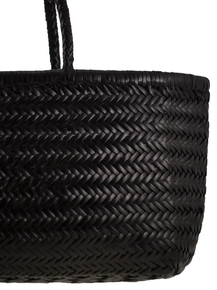 Thumbnail - DRAGON DIFFUSION Shopper & Totes - Bamboo Triple Jump Big - Woven Leather Bag - Gr. unisize - in Schwarz - für Damen