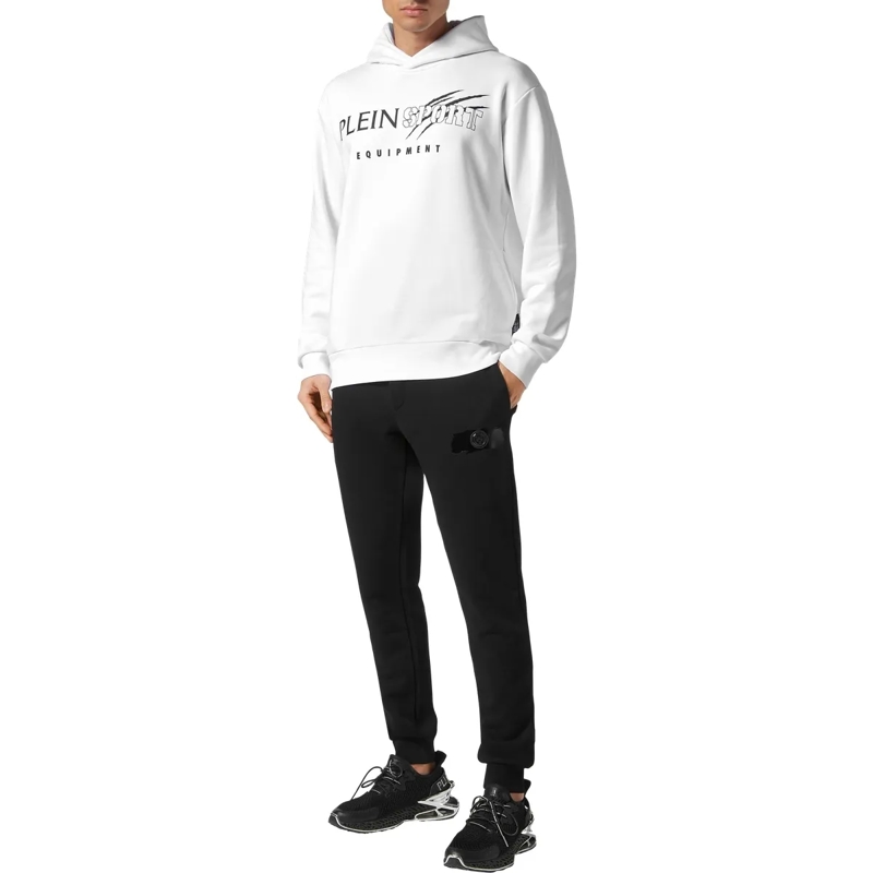 Plein Sport Top Hoodie Scratch weiss(Image 4)