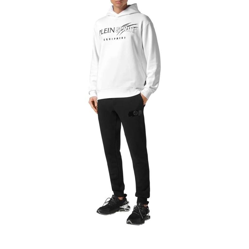 Plein Sport Sweatshirt Hoodie Scratch weiss(Image 5)