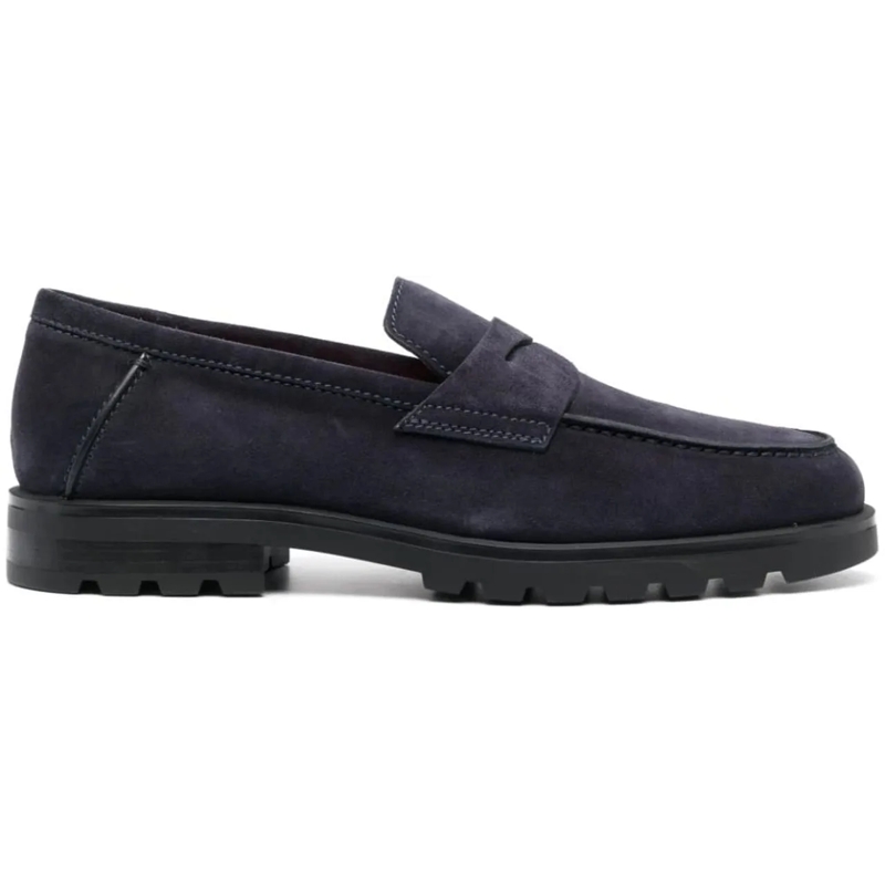 Santoni Loafer Flat Shoes Blue blau(Image 7)