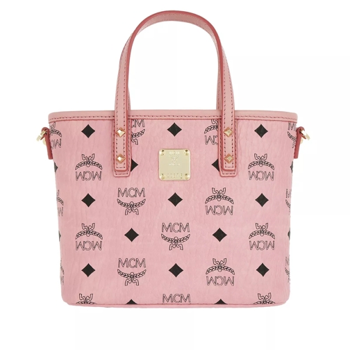 MCM Anya Top Zip Shopper Mini Soft Pink Shopping Bag