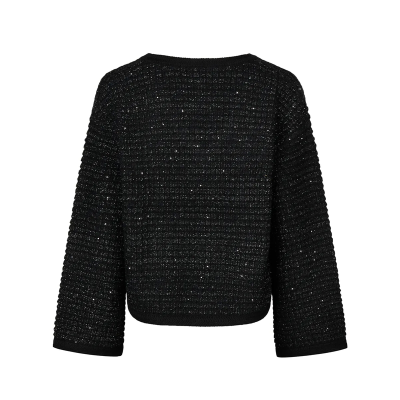 Marc Aurel Pullover Pullover in sparkling 3D-Optik schwarz(Image 5)