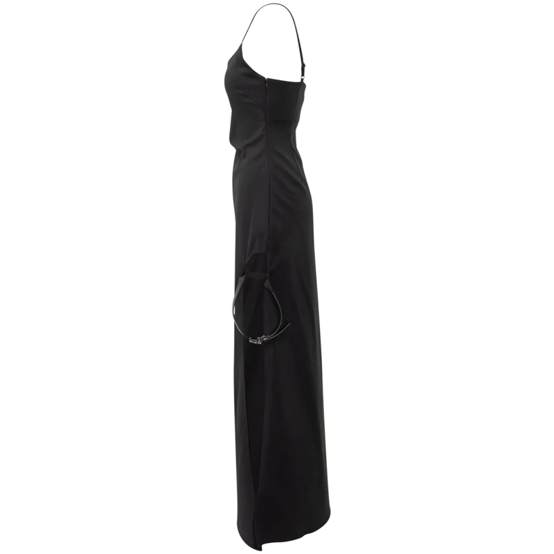 Coperni Maxikleid Coperni Abito Lungo Nero con Spalline Sottili schwarz(Image 3)