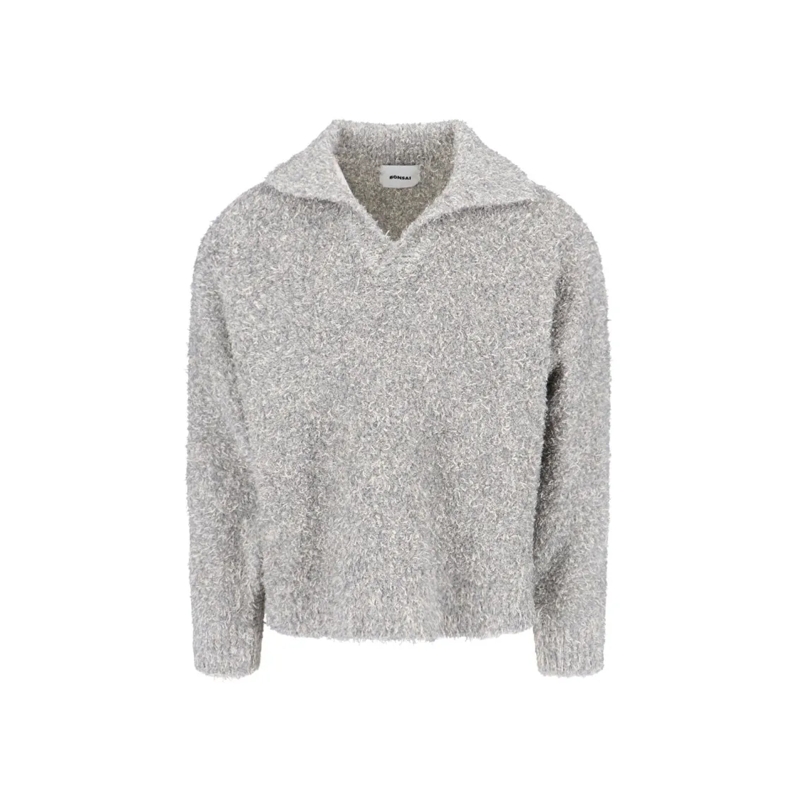 Bonsai  Polo KNIT OVERSIZE Grigia grau