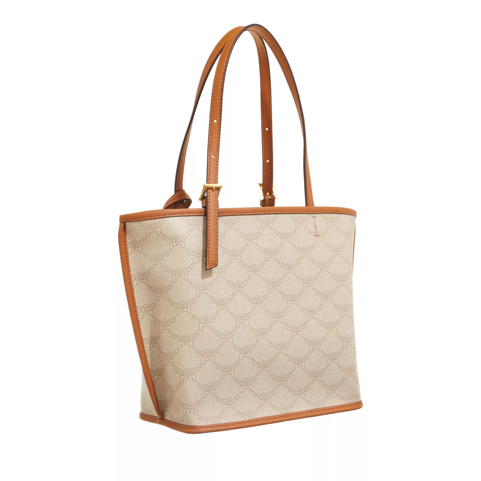 MCM Canvas Schoudertas met Charme Detail Brown Dames