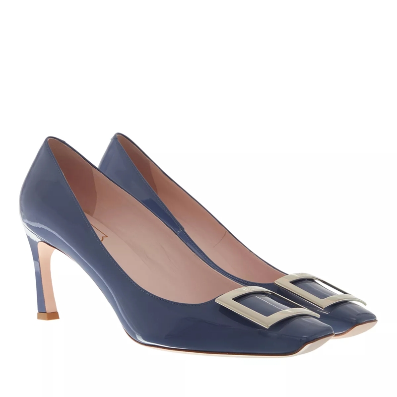Roger Vivier Pumps Trompette Metal Buckle Pumps In Leather Tempesta