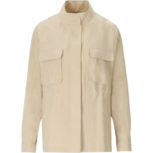 Woolrich Topjes met lange mouwen Utility Beige Overshirt Beige beige