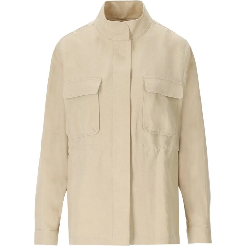 Woolrich Haut à manches longues Utility Beige Overshirt Beige beige
