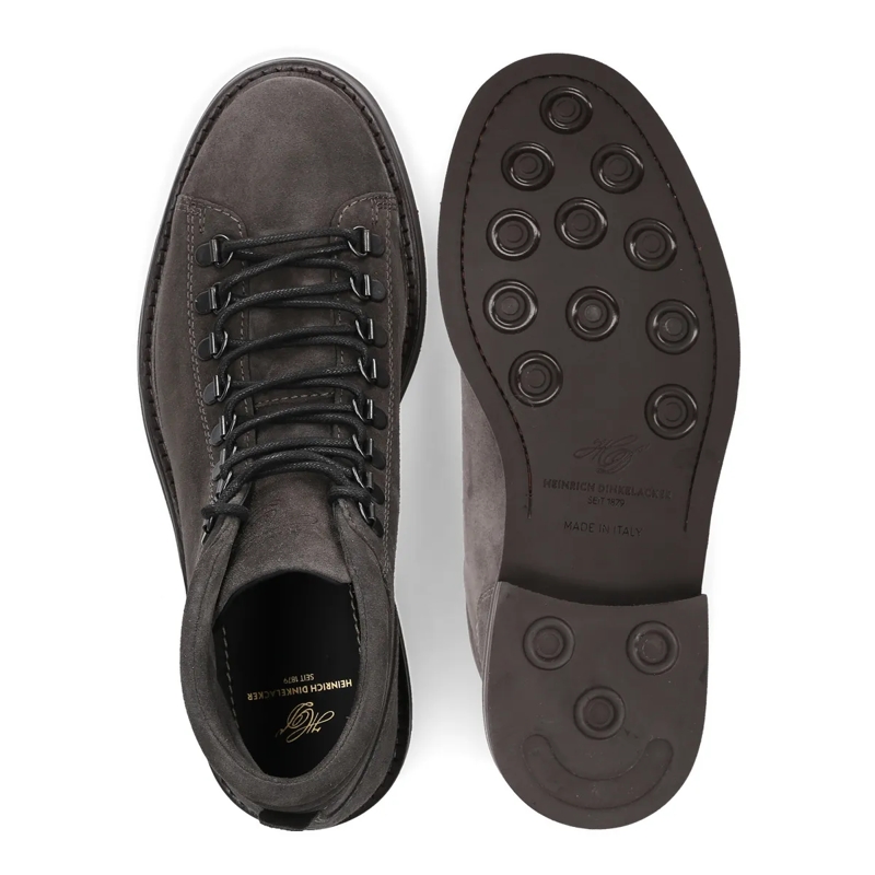 Heinrich Dinkelacker Laarzen met vetersluiting Der Florenz Hiking Boot V in Dunkelgrau aus weiche dunkel-grau(Image 4)