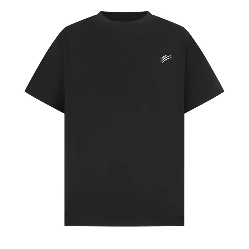 Plein Sport T-Shirt Round Neck T-Shirt Chrome Scratch schwarz