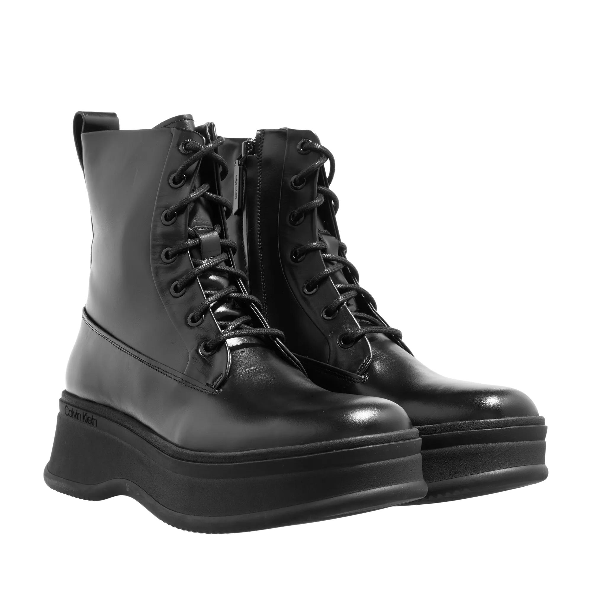 Calvin Klein Pitched Combat Boot Ck Black | Biker Boot