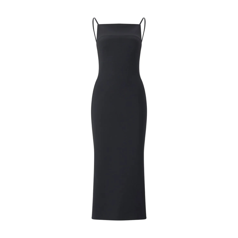Givenchy Minikleid Draped Detail Midi Dress With Fitted Silhouette Black(Image 2)