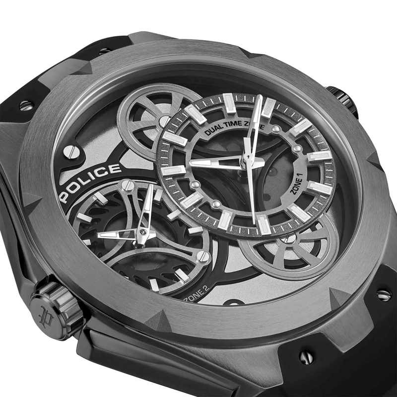 Police Automatikuhr Quarzuhr Scepter schwarz(Image 3)