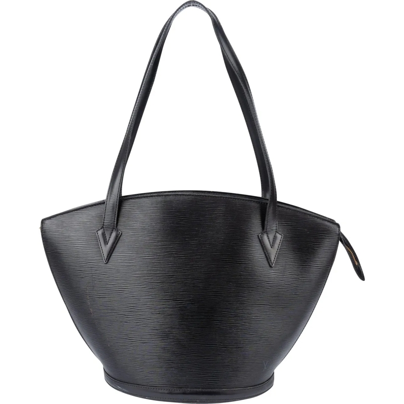 Louis Vuitton Schultertasche Louis Vuitton Noir Epi Leather Saint Jacques Shoul schwarz