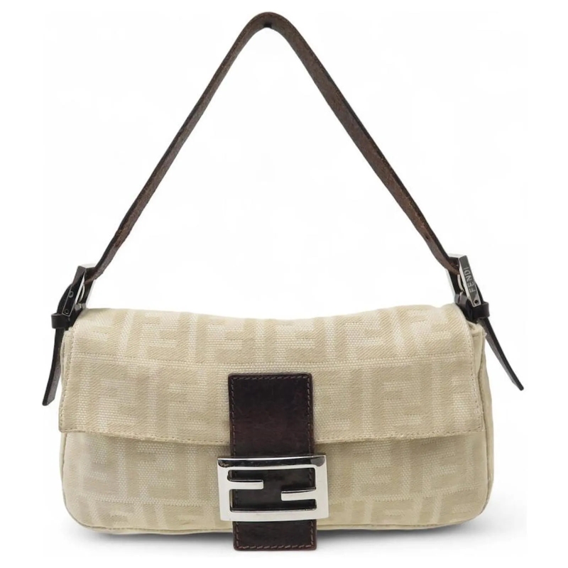 Fendi Baguette Bag FENDI BAGUETTE HANDTASCHE AUS BEIGE FF ZUCCA JACQU beige