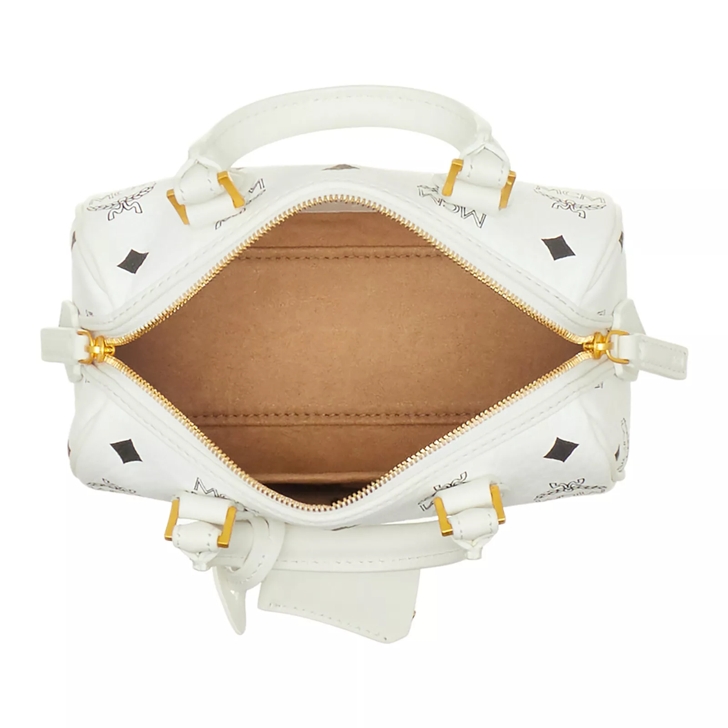 MCM Ella Vi Boston Mini White Minitasche