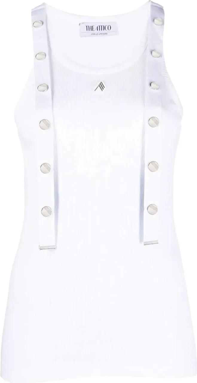 Thumbnail - The Attico - tank top white - Größe 40 - weiß