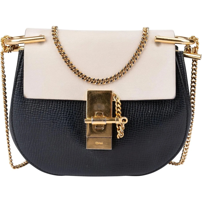 Chloé Tote Chloe Leather Drew Crossbody Bag blau