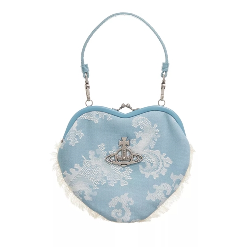 Vivienne Westwood Belle Heart Frame Purse Blue Coral Crossbody Bag