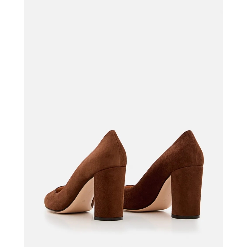 Gianvito Rossi Pumps 85Mm Suede Piper Pump Brown(Image 9)