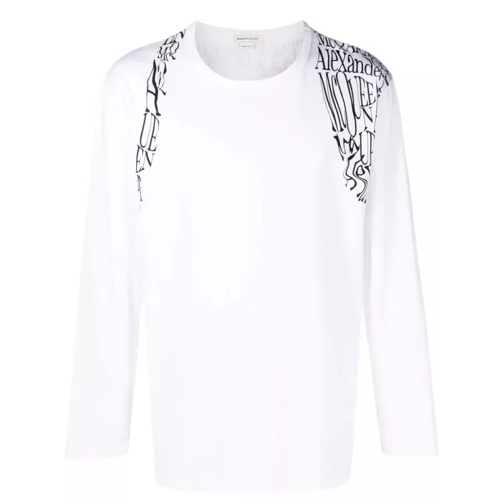 Alexander McQueen White Harness Logo T-Shirt White 
