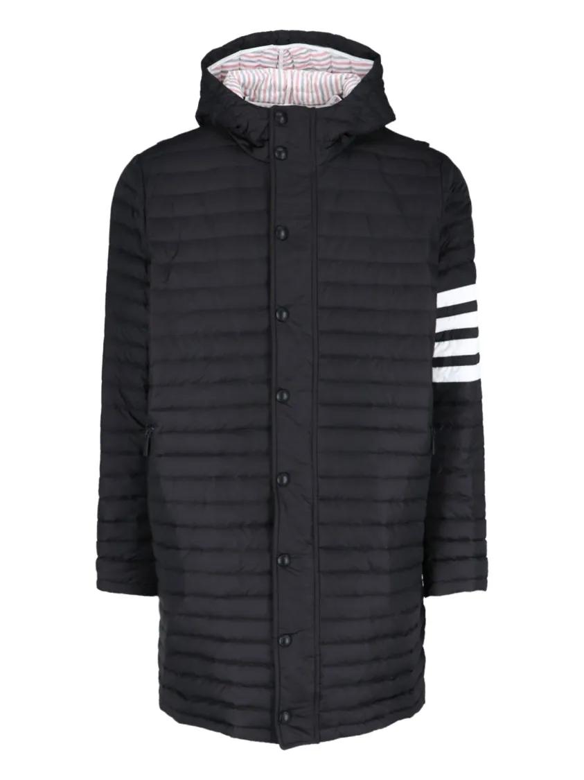 Thumbnail - Thom Browne - 4-Bar Coat – Black - Größe 3 - schwarz