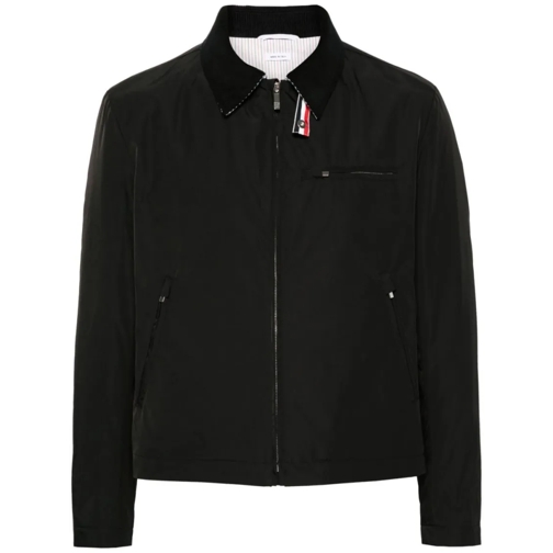 Thom Browne Overgangsjas Jacket With Logo Black