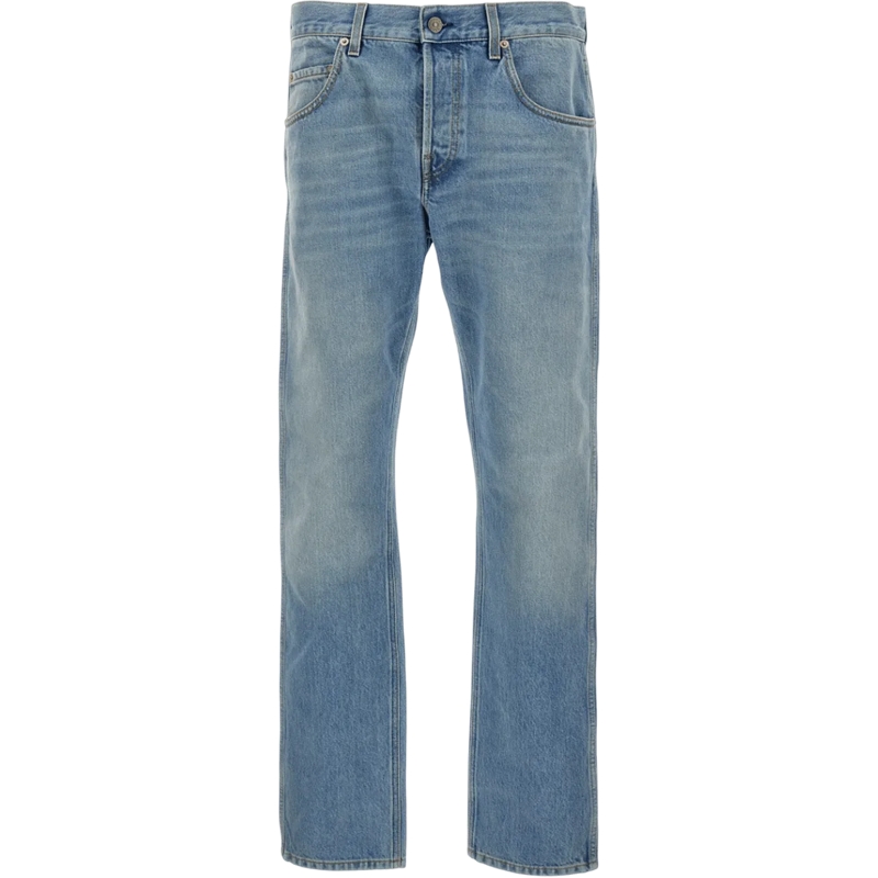 Gucci Slim-Fit-Jeans Jeans Dritti con Dettaglio a Morsetto blau