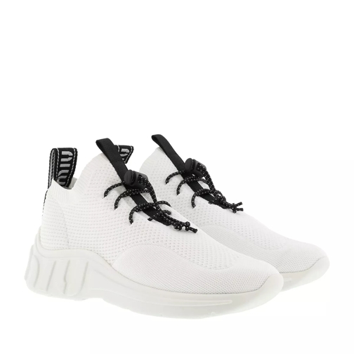 Miu Miu Technical Knit Sneaker White lage-top sneaker