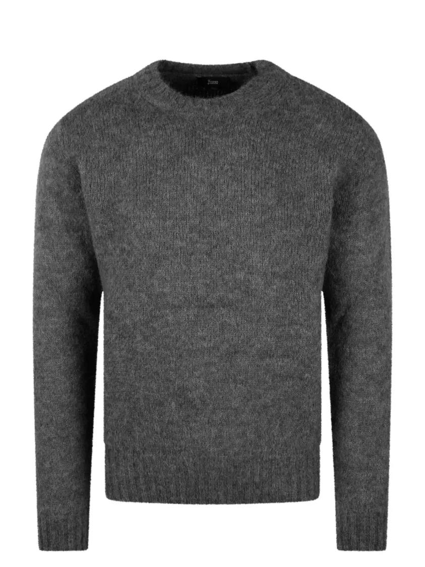 Herno - Alpaca Sweater - Größe 52 - grau