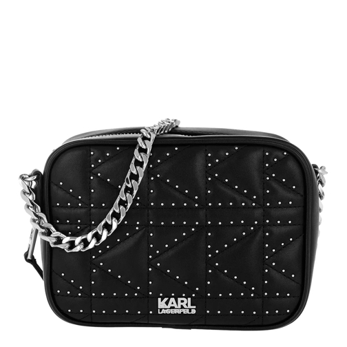 Karl Lagerfeld K/Kuilted Studs Camera Bag Black/Nickel Crossbody Bag