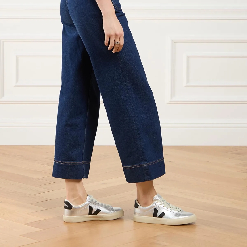 Veja Low-Top-Sneaker Campo Silver Black(Image 2)