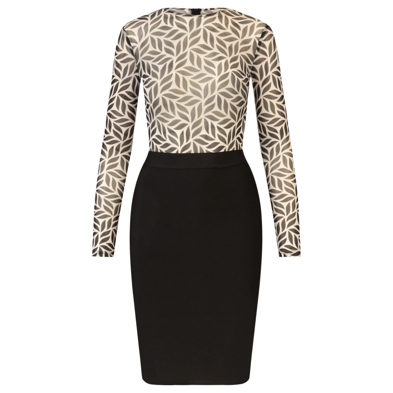 Kraimod Midikleid Bandagekleid bunt