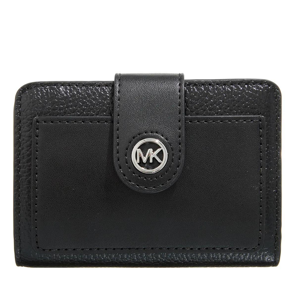 Michael Kors Portemonnaie - Sm Tab Compact Pckt Wllt - Gr. unisize - in Schwarz - für Damen