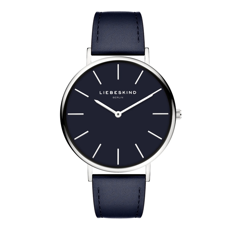 Liebeskind Berlin Automatikuhr Echtleder Skandinavian Classic blau