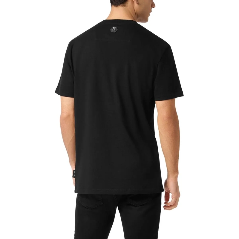 Philipp Plein T-Shirt T-Shirt Rundhalsausschnitt Ss Skull Mit Schmuckste schwarz(Image 4)
