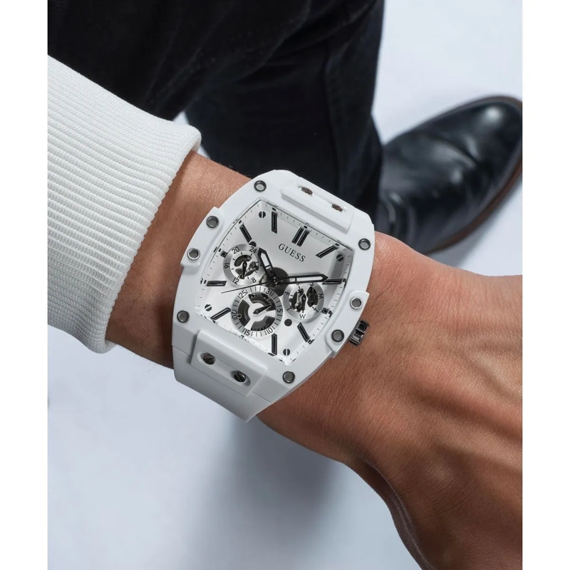 Guess Quarzuhr Quarz-Analoguhr Gt Phoenix weiss(Image 2)