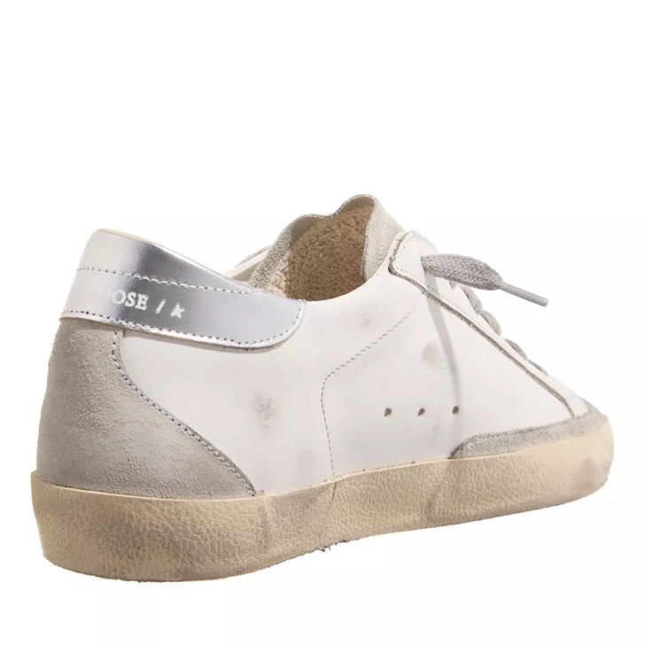 Golden Goose Super Star White Ice Orchid Pink Silver Low Top Sneaker
