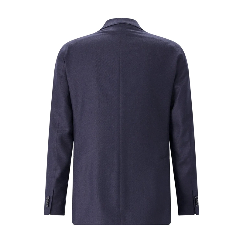 Tagliatore Veste de costume Sakko aus Seide blau(Image 2)