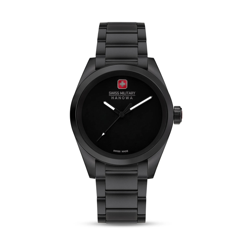 Swiss Military Hanowa Automatikuhr Quarzuhr Dark Matter schwarz