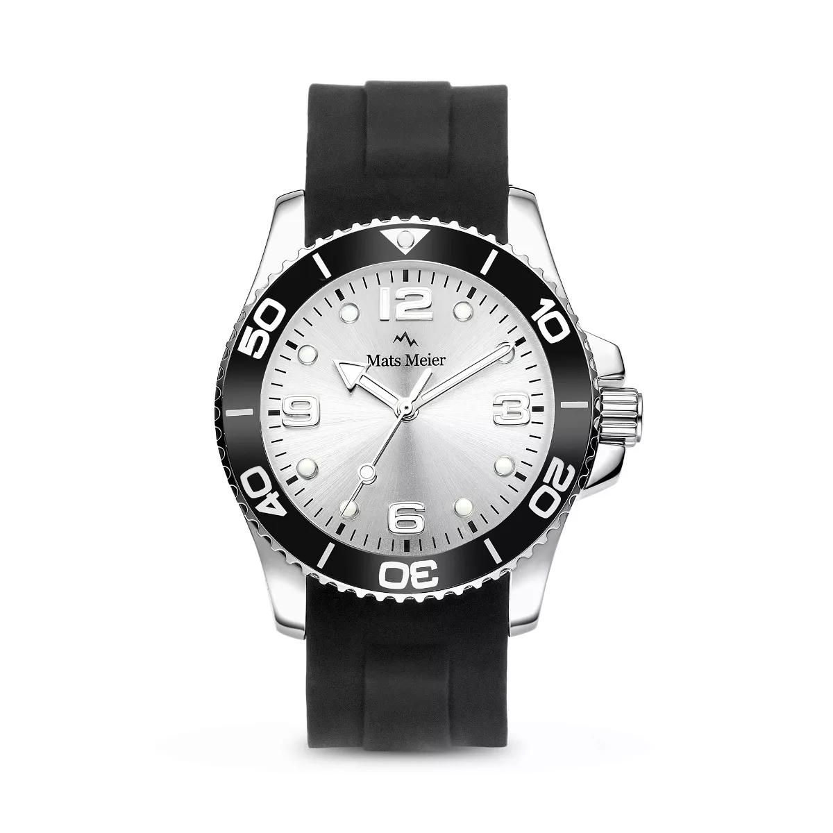 Mats Meier Uhren - Mats Meier Ponte Dei Salti Men%27s Watch Black MM005 - Gr. unisize - in Silber - für Damen