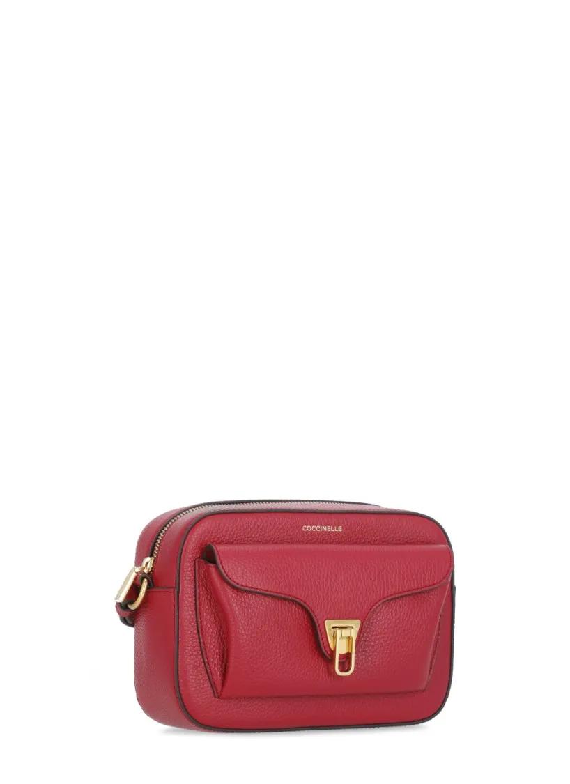 Coccinelle Hobo bags Bordeaux Beat Soft Mini Shoulder Bag in rood