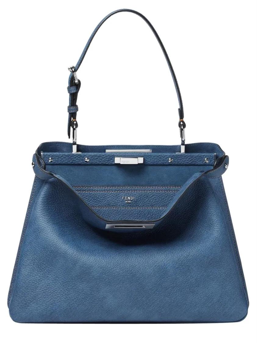 Fendi Hobo bags Bag "Peekaboo Soft" Medium in blauw